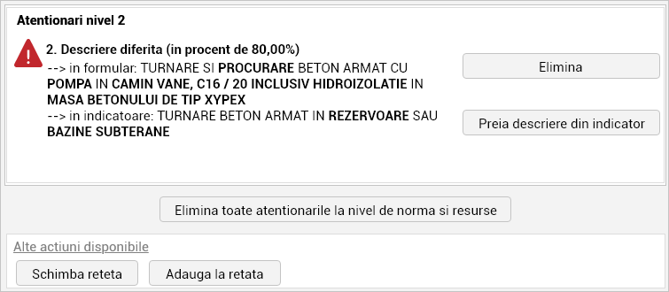 eDevize - Atentionare descriere