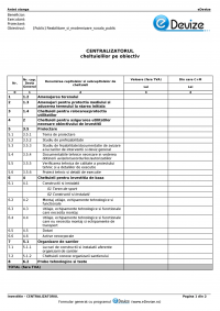 eDevize - F1 centralizator pe obiectiv