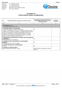 eDevize - Fise tehnice echipamente F5