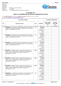 Scoala_F3_Instalatii_sanitare - eDevize